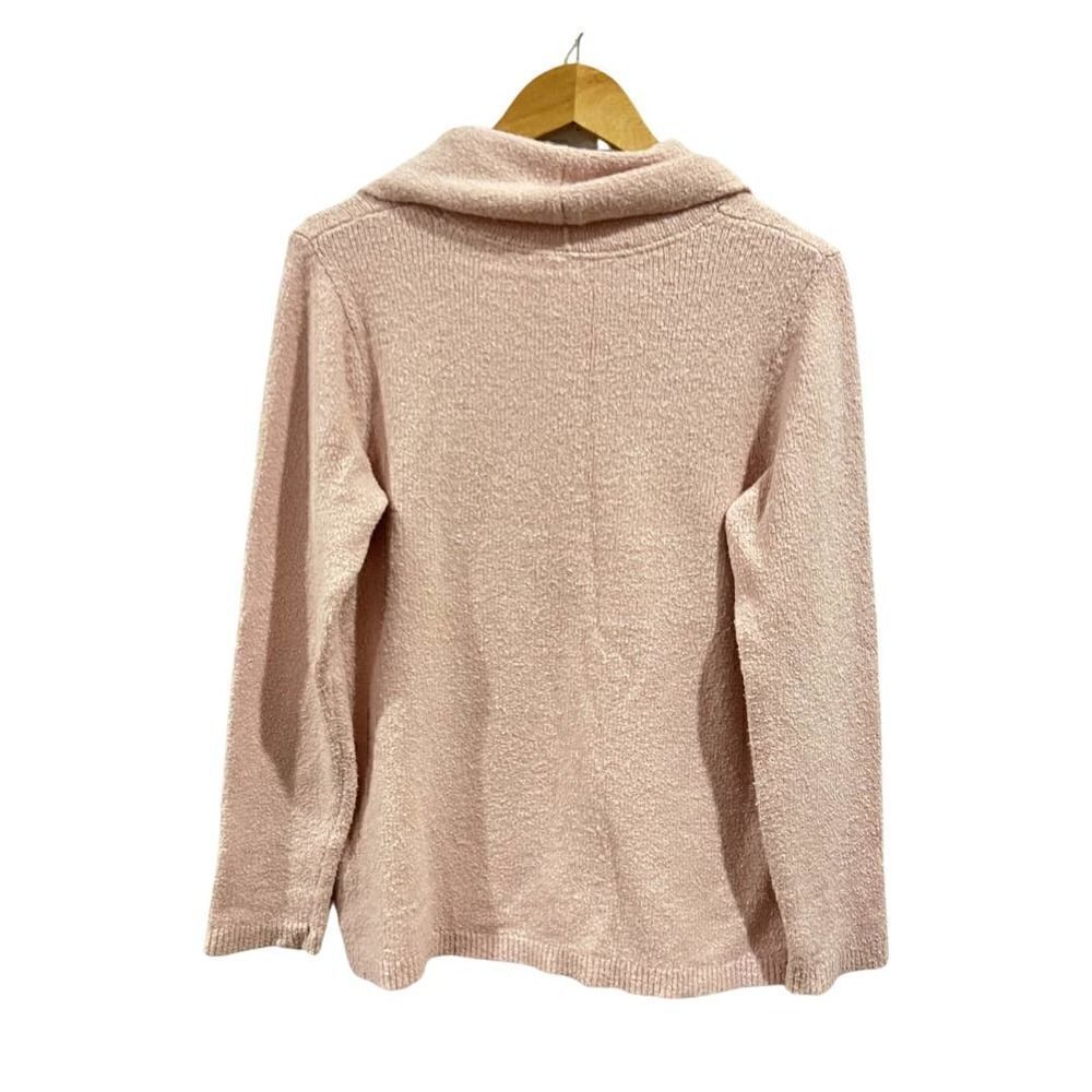 J Jill wool blend cowl neck pink sweater size M - Picture 2 of 5